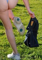 Latina Candelaria strips outside, Candelaria (can057) ATK Exotics: Candelaria (Latina Candelaria strips outside)