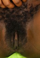 hairy black model Mistique spreads her bush, Mistique (mis050) ATK Exotics: Mistique (hairy black model Mistique spreads her bush)